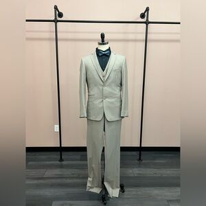 Gray Ultra Slim Suit Pants